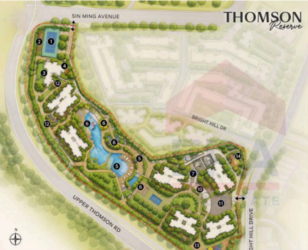 Thomson Reserve Site Plan Map Layout